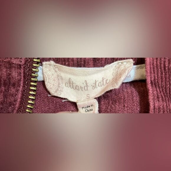 Altar’d State Corduroy Mini Skirt Zippered Maroon with pockets size Small - Picture 4 of 8